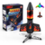 Rocket Launcher for Kids with Parachute LED Light
