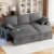 Sofa Bed, L-Shaped Sleeper Couch with USB & Type-C Ports