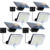 Solar Flood Lights Outdoor, 153 LEDs 4 Pack