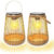 Solar Lights Outdoor Garden, 2 Pack Garden Lights Metal