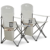 SUNMER Folding Camping Chairs – Set of 2, Extra-Wide