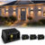 T-SUN Solar Powered Wall Lights Outdoor 4 Pack