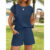 Two Piece Sets for Women Summer Crew Neck Lounge Short Set