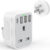 UK to US Plug Travel Adapter, USA Travel Adapter with 4 USB