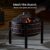 VonHaus Fire Pit – 2 in 1 Firepit with BBQ Cooking Grill