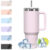 WATERSY Travel Mug Coffee Cup 40oz Tumbler Straw
