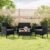 Yaheetech 4-Piece Rattan Patio Furniture Set