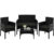 Yaheetech 4 Pieces Outdoor Patio Conversation Set