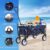 YSSOA Rolling Collapsible Garden Cart Camping Wagon